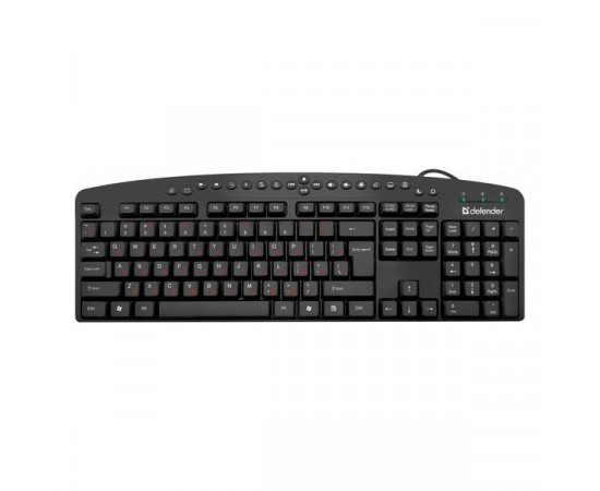 კლავიატურა Atlas HB-450 (45450) Wired keyboard, RU,black, multimedia DEFENDER