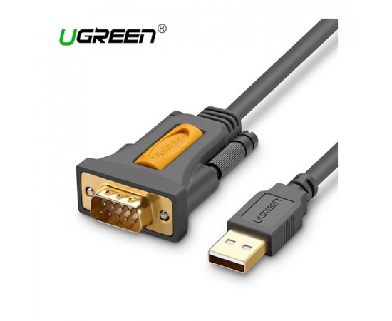 ადაპტერი - UGREEN CR104 (20222) USB to DB9 RS232 Adapter Cable 2m