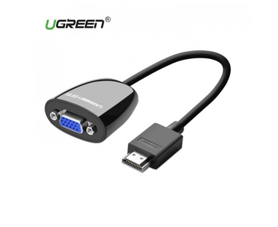 ადაპტერი - UGREEN MM105 (40253) HDMI to VGA converter without Audio Black