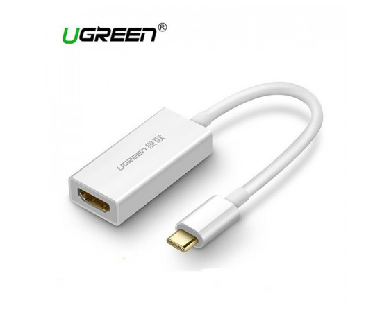 ადაპტერი - UGREEN 40273 USB-C to HDMI Adapter Support video output: 4K*2K@30Hz(Max) (White)