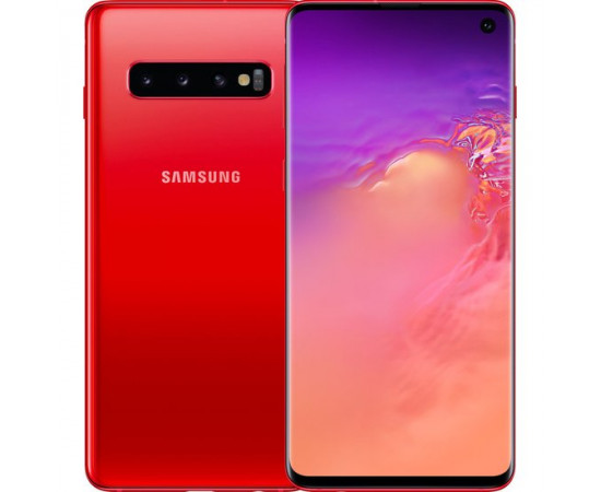 Samsung მობილური ტელეფონი Galaxy S10 LTE Duos Red (G973F) (სამსუნგი)