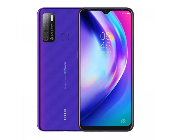 TECNO მობილური ტელეფონი Pouvoir 4 (LC7) 3/32Gb Dual SIM Fascinating Purple(ტექნო)