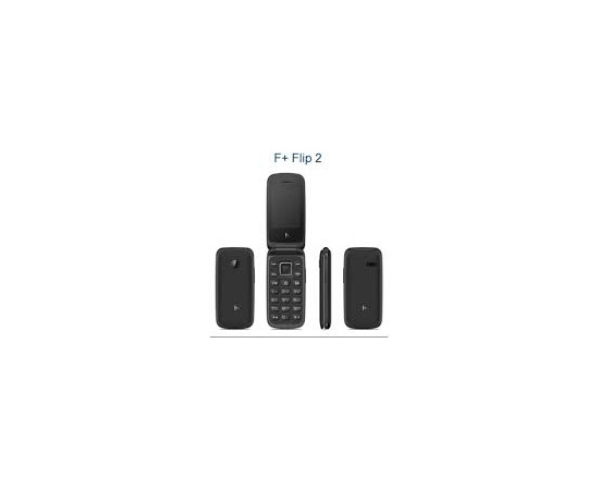 F+ მობილური ტელეფონი Flip2 Black (ფ +)