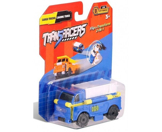 TransRacers სათამაშო გადამზიდი მანქანა ლურჯი (ტრანს რეისერსი)