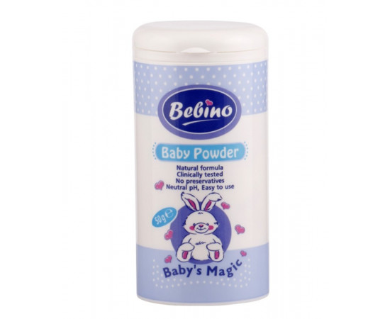 Bebino ბავშვის პუდრი 50გრ ცისფერი (ბებინო)