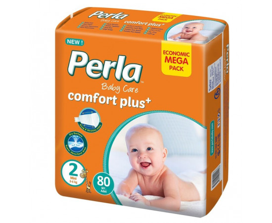 Perla ბავშვის საფენი მეგა ბეიბი 3-6 კგ მინი N70 (პერლა)