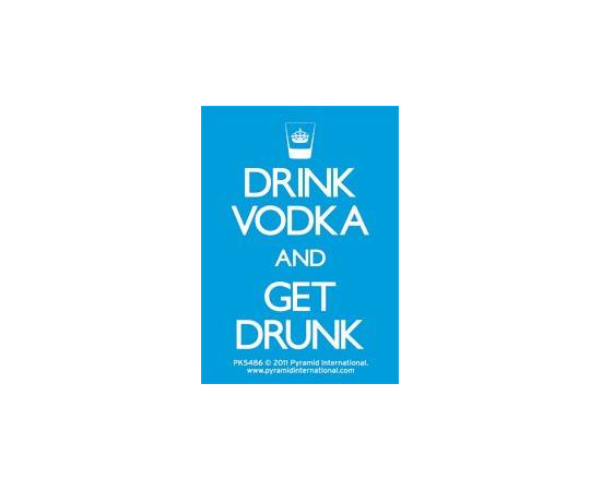 Drink Vodka and Get Drunk Acrylic Keychain გასაღების საკიდი