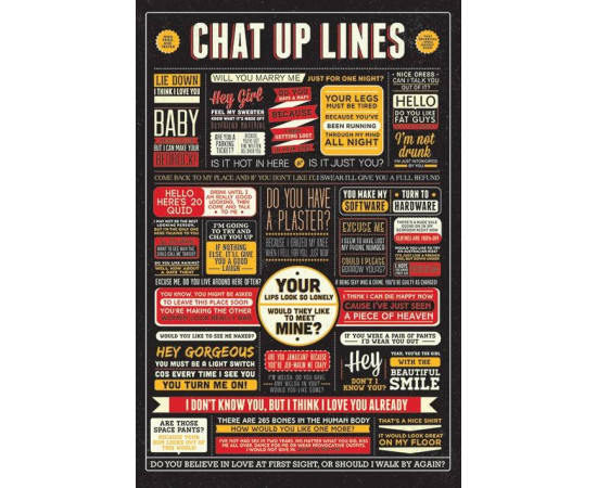 Chat Up Lines Maxi Poster - პოსტერი