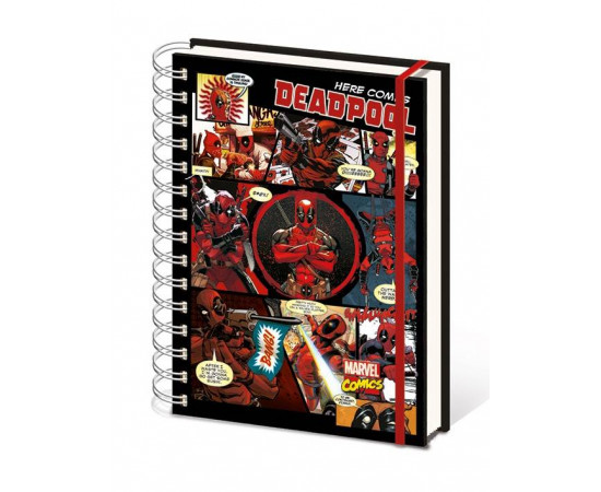 Deadpool A5 Notebook A5 Wiro Notebook ბლოკნოტი