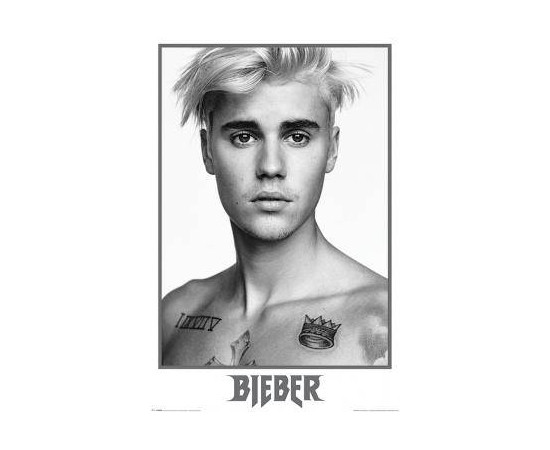 Justin Bieber (Bieber Black and White) Maxi Poster