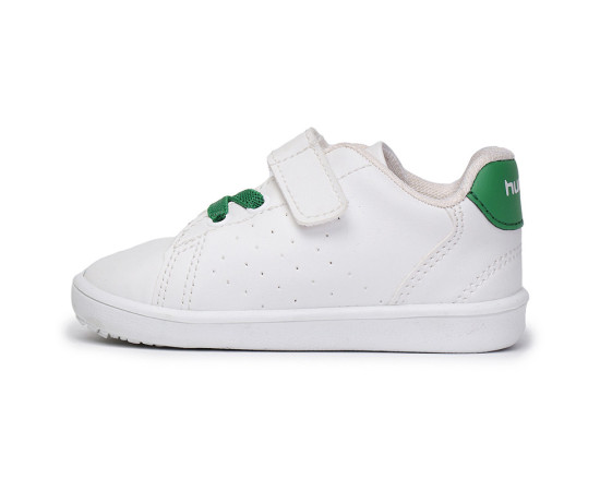 HMLBUSAN JR ბავშვის სპორტული ფეხსაცმელი Hummel (ჰუმელი), ფერი: თეთრი, მწვანე, ზომა: 33