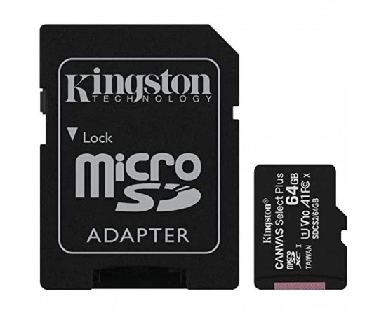 Kingston მიკრო SD მეხსიერების ბარათი SDCS2/64GB