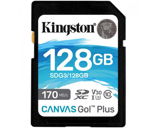 Kingston მეხსიერების ბარათი SDG3/128GB