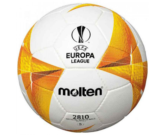ფეხბურთის ბურთი MOLTEN F5U2810-G0 UEFA  ევროპის ლიგის რეპლიკა, PU ზომა 5