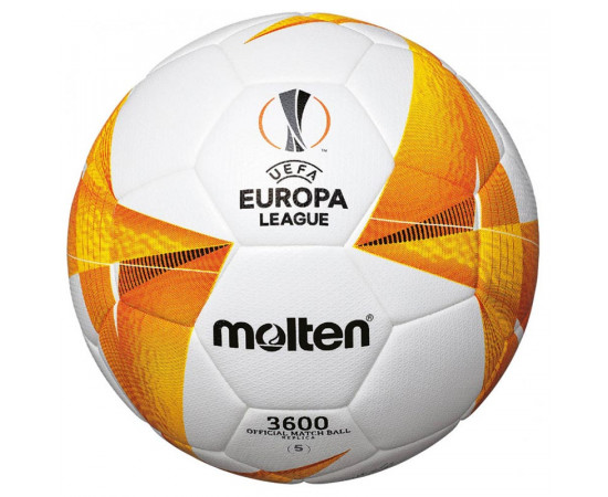 ფეხბურთის ბურთი MOLTEN F5U3600-G0 UEFA ევროპის ლიგის რეპლიკა, PU 5 ზომა 5