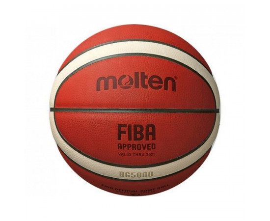 კალათბურთის ბურთი MOLTEN B7G5000X FIBA ტოპ შეჯიბრებისათვის, ზომა 7  ტყავი