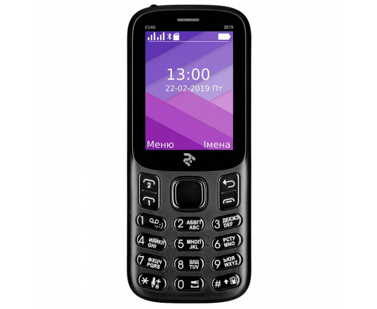 2E მობილური ტელეფონი E240 2019 Dual SIM შავი