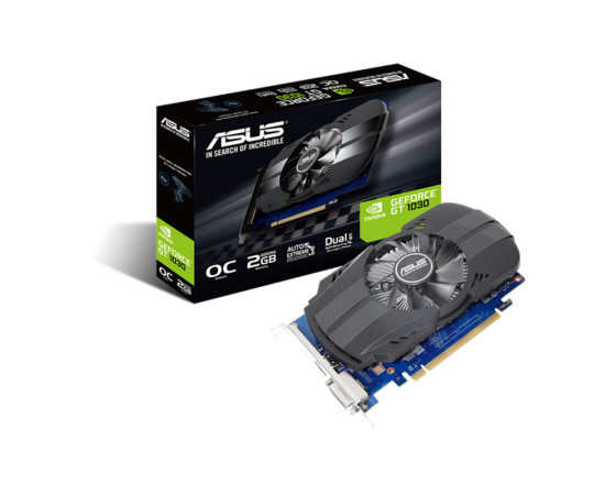 Asus ვიდეო ბარათი PCI Express 2GB/ PH-GT1030-O2G//GT1030,SL DVI,HDMI,2G,GDDR5 120405