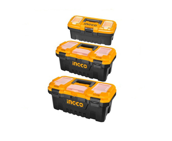 ხელსაწყოების ყუთი 3-ც კომპლექტი პლ. ჩამკეტით INGCO 14"17"20" (356x168x160) (PBXK0301)