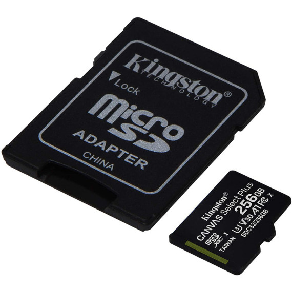 Kingston მეხსიერების ბარათი 256GB microSDXC C10 UHS-I R100 SDCS2/256GB, 2 image