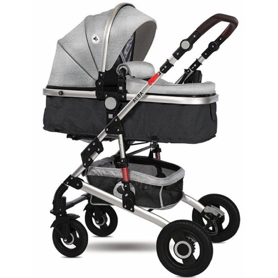 Lorelli საბავშვო ეტლი ალბა პრემიუმი კომპ. (ნაცრ) 3800151994909, 2 image