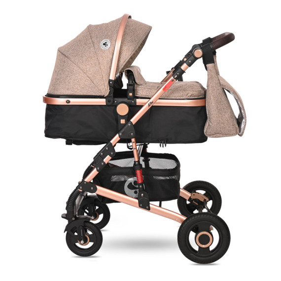 Lorelli საბავშვო ეტლი ალბა პრემიუმი კომპ. (ბეჟი) 3800151994886, 3 image