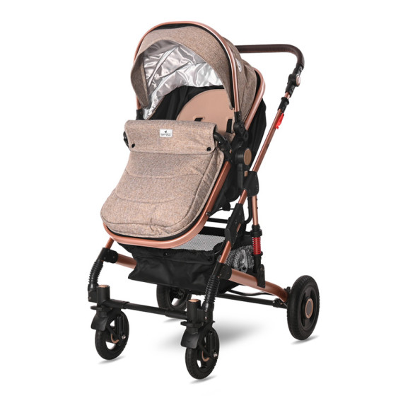 Lorelli საბავშვო ეტლი ალბა პრემიუმი კომპ. (ბეჟი) 3800151994886, 5 image