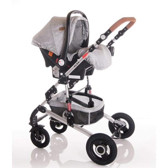 Lorelli საბავშვო ეტლი ალბა პრემიუმი კომპ. (ნაცრ) 3800151994909, 5 image