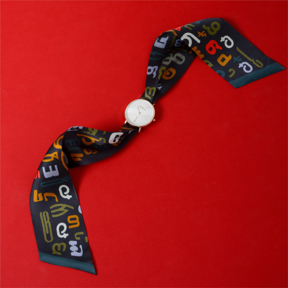 მაჯის საათი - ენ - ოქროსფერი, სამაჯურის მასალა: აბრეშუმი, 4 image მაჯის საათი - ენ - ოქროსფერი, სამაჯურის მასალა: აბრეშუმი, 4 image