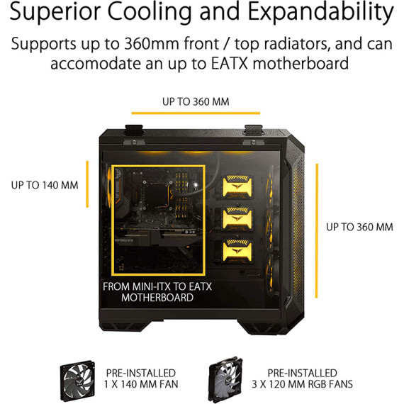 Asus კომპიუტერის ქეისი, 3 image