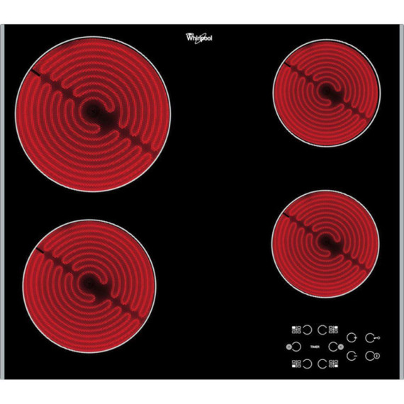 Whirlpool ჩასაშენებელი ზედა პანელი AKT 8090/NE 4 cooking zone, Black