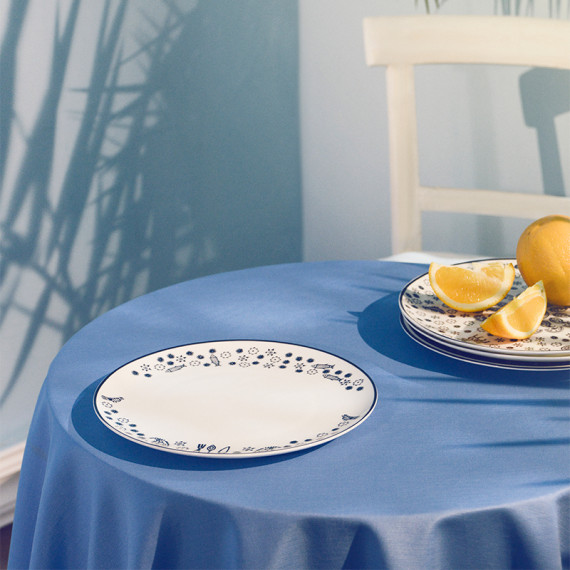 თეფში (2ც) - დანა-ჩანგალი - ფაიფური - 20სმ, 2 image