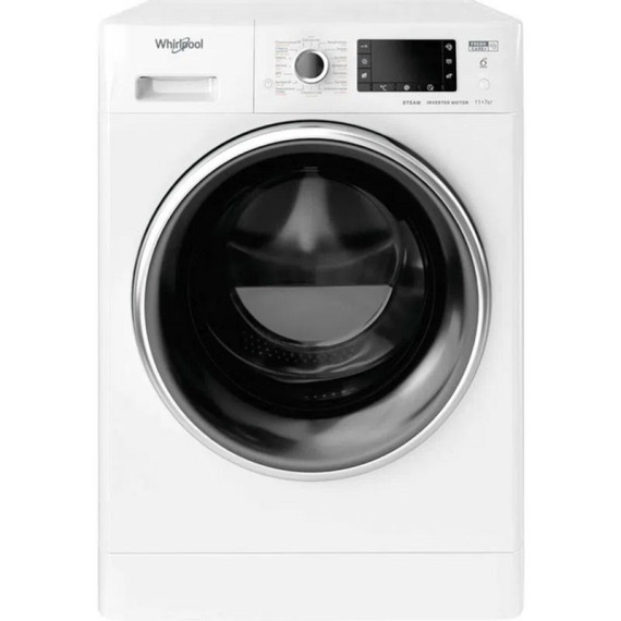 Whirlpool სარეცხი მანქანა საშრობით FWDD 1171582 WBCV 11 kg (7 kg), invertor, Silver