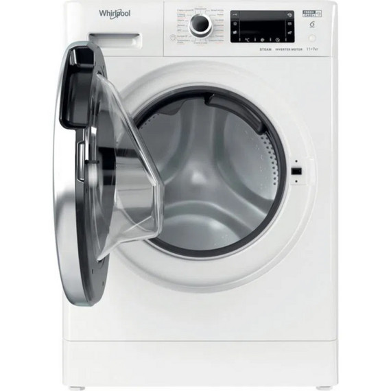 Whirlpool სარეცხი მანქანა საშრობით FWDD 1171582 WBCV 11 kg (7 kg), invertor, Silver, 3 image