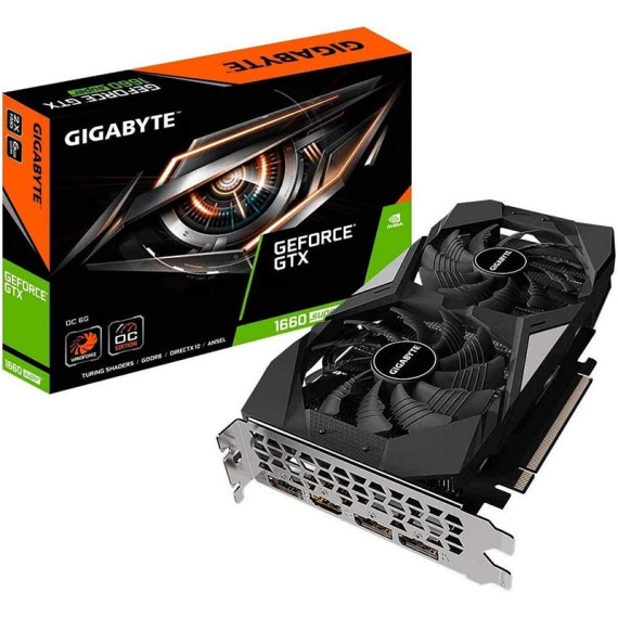 Gigabyte ვიდეო დაფა GeForce GTX1660 SUPER 6GB DDR6 192bit DPx3-HDMI OC