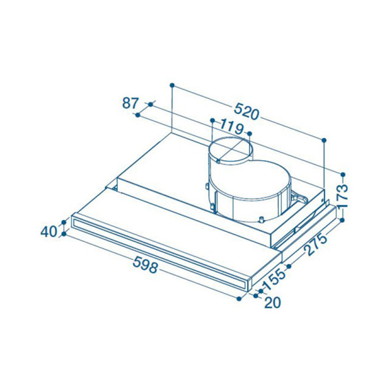 Indesit გამწოვი H 461 X H2G Inox, 2 image