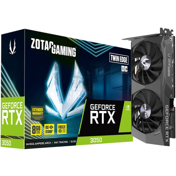 ZOTAC ვიდეო დაფა GeForce RTX3050 8GB GDDR6 Gaming Twin Edge OC