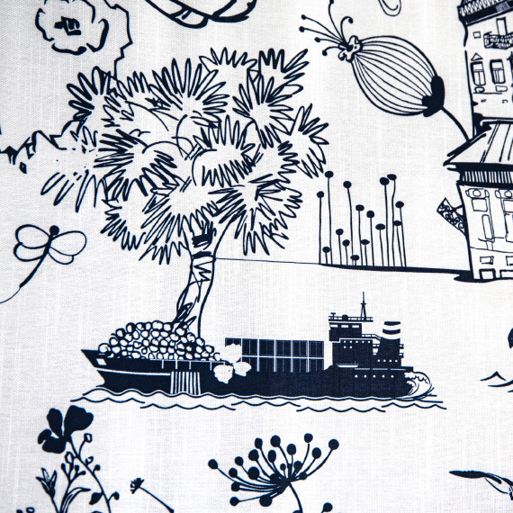 სუფრა - ბათუმი - თეთრი - პოლიესტერი, ზომა: 210 x 140 სმ, აირჩიეთ მასალა: პოლიესტერი, 5 image