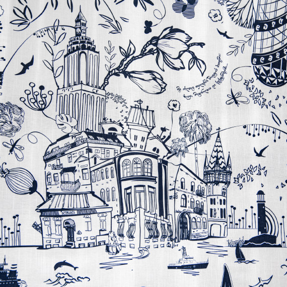 სუფრა - ბათუმი - თეთრი - პოლიესტერი, ზომა: 140 x 140 სმ, აირჩიეთ მასალა: პოლიესტერი, 4 image