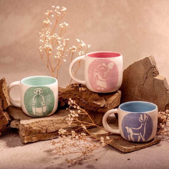 ჭიქა -ირემი- ხელნაკეთი, 3 image ჭიქა -ირემი- ხელნაკეთი, 3 image