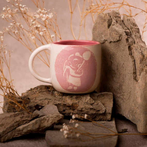 ჭიქა - გოგო ბუშტით - ხელნაკეთი, 2 image