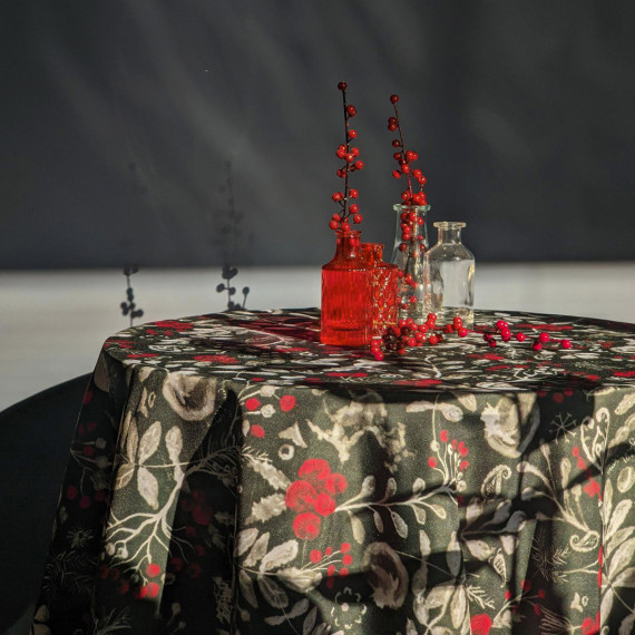 სუფრა - ახალი წელი, ზომა: 140 x 140 სმ, აირჩიეთ მასალა: პოლიესტერი, 2 image