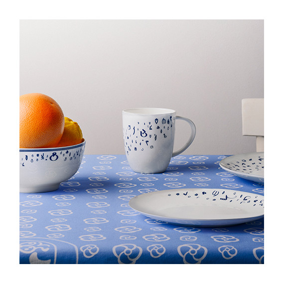 თეფში (2ც) - ზენ - ფაიფური - 20სმ - BlueTabla, 5 image