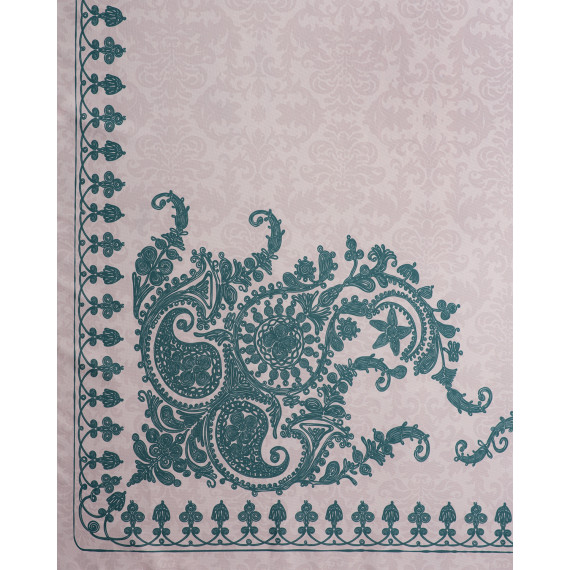 სუფრა - ბაგრატიონი - ბეჟი/ფირუზისფერი - პოლიესტერი, ზომა: 140 x 140 სმ, აირჩიეთ მასალა: პოლიესტერი, 8 image