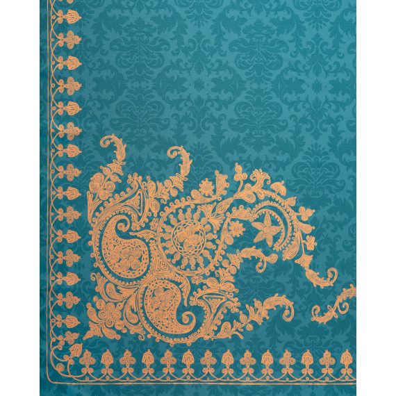 სუფრა - ბაგრატიონი - ფირუზისფერი - პოლიესტერი, ზომა: 140 x 140 სმ, აირჩიეთ მასალა: პოლიესტერი, 7 image