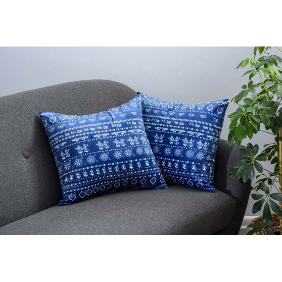 ბალიში - ლურჯი სუფრა - ლურჯი, შიგთავსი: მხოლოდ ბალიშის პირი, 3 image