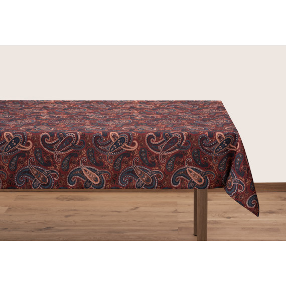 სუფრა - მანები - წითელი, ზომა: 210 x 140 სმ, აირჩიეთ მასალა: პოლიესტერი, 3 image