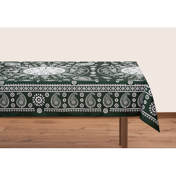 სუფრა - კალა - მწვანე, ზომა: 210 x 140 სმ, აირჩიეთ მასალა: პოლიესტერი, 3 image