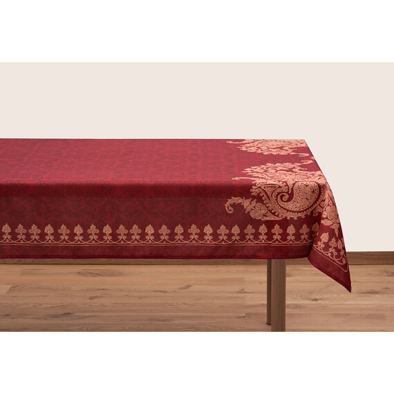 სუფრა - ბაგრატიონი - წითელი, აირჩიეთ ზომა: 140x140, აირჩიეთ მასალა: პოლიესტერი, 2 image