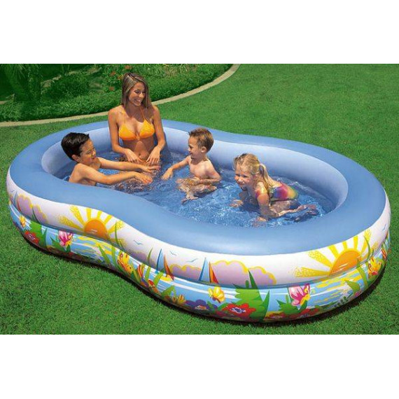 აუზი ოვალური პალმებით 2.6*1.6*0.5 - Intex, 2 image